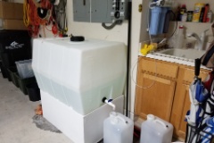 20190814 165302  The 100 gallon potable water storage tank for RODI water.