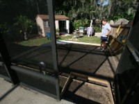 IMG 3479  But then I started drinking beer.  Digging some more.  Drinking more beer and next thing you know my 8' x 12' patio had grown to 13' x 15'.  And I decided it would be much better to pour a new step from the pool deck down onto the grillin smokin patio.