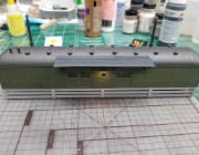 20200217_131910 After painting the tar paper roof flat black with acrylic craft paint.
